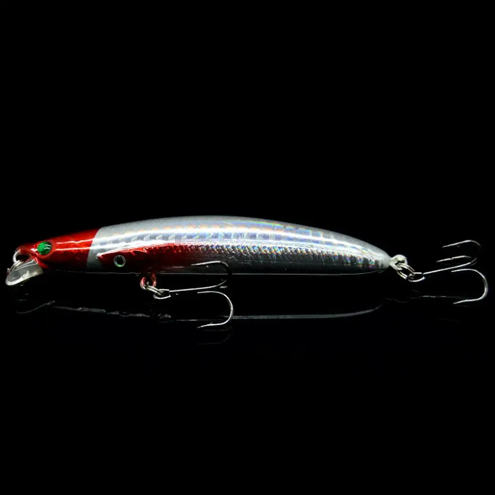 6pcs/lot 9cm 9.5g Plastic Minnow Artificial Hard Fishing Lure Laser Bait with 3D Eyes | Спорт и развлечения