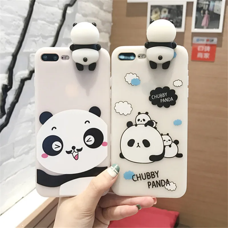 XINGYUANKE 3D Cute Animal Panda Phone Case For VIVO Y55 Lovely Cartoon Cover Y71 Soft Silicone Slim Coque |