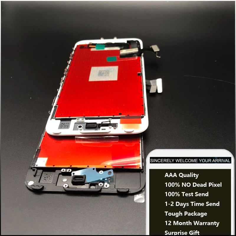 100% тест без пикселей AAA + ЖК дисплей для iPhone X 6s plus 7 PLUS 8 сенсорный дигитайзер полный