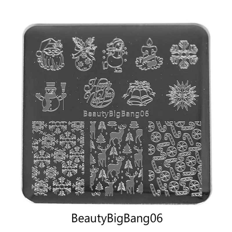 BeautyBigBang штамповочная пластина для штамп для ногтей пластина Русалка геометрическое искусство ногтей штамповки пластины лак для ногтей шаблон