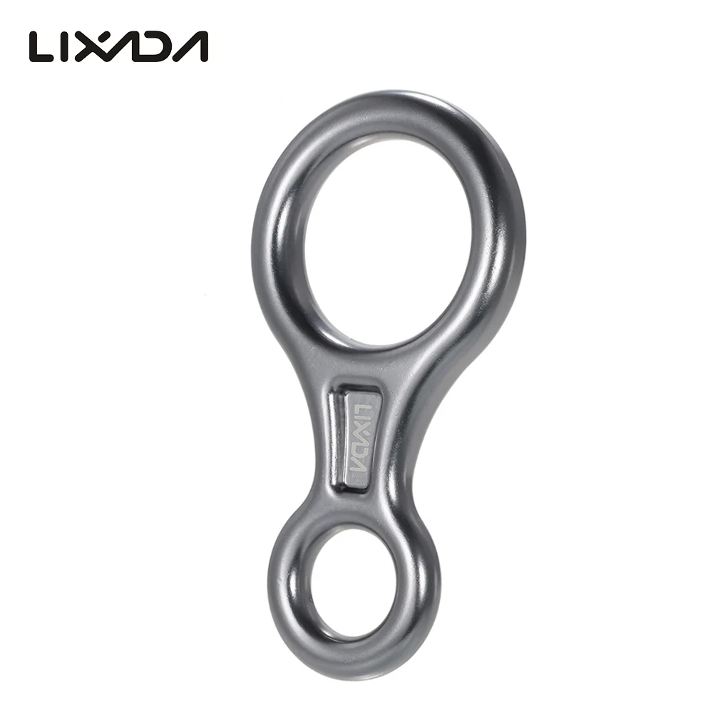 Lixada 35KN Rescue Рисунок 8 Descender открытый уплотнительное кольцо крюк страхующее
