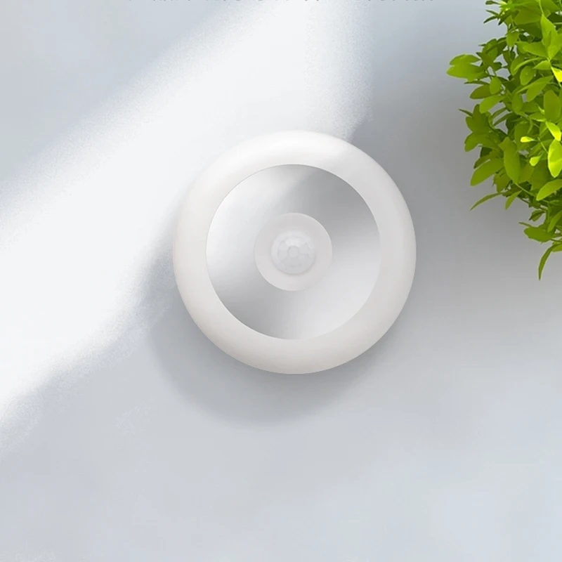 СВЕТОДИОДНЫЙ беспроводной датчик движения ночник USB заряжаемый шкаф для спальни