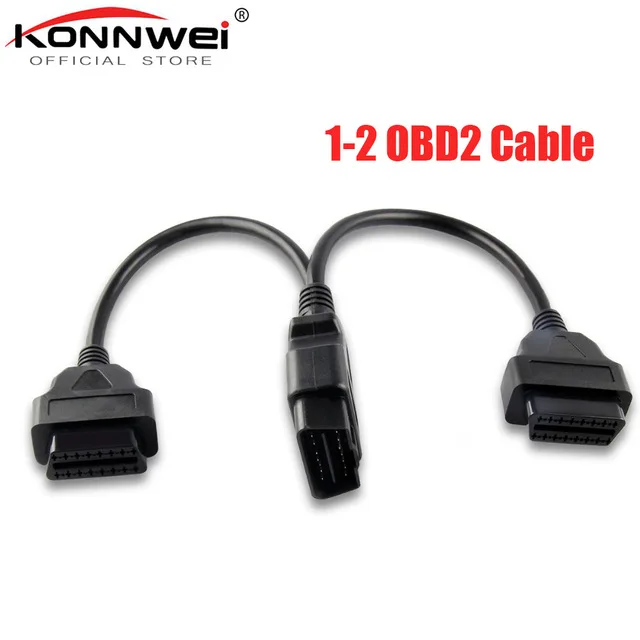 Лучшее качество OBD2 16 контактный кабель удлинитель сплиттер Мужской Двойной