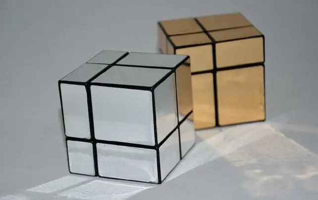 Новый зеркальный куб FangGe 2x2 2 шт./лот бесплатная доставка блок 2x2x2 мир два