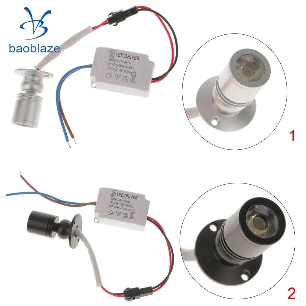 Мини 1 Вт витрина винный шкаф СВЕТОДИОДНЫЙ светильник домашний кухонный бар