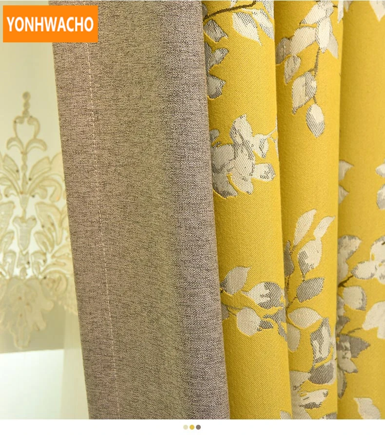 Настраиваемые высококачественные плотные жаккардовые занавески роскошная