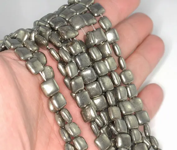 8 мм Палаццо Железный Пирит драгоценный камень металлический идеальный квадрат