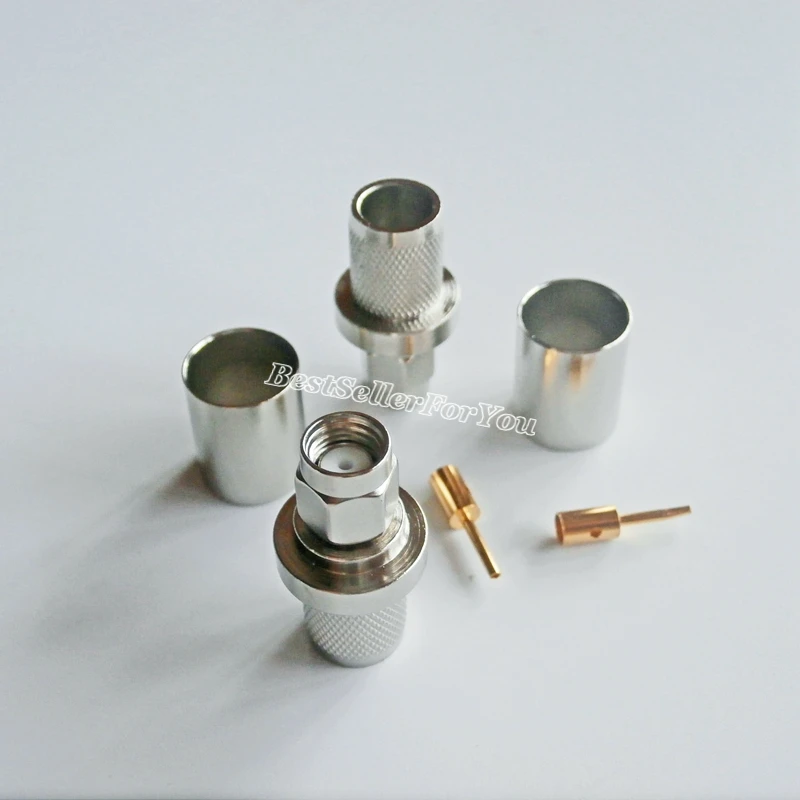 1 шт. стандартный штекер (гнездовой контакт) обжимной радиочастотный разъем для