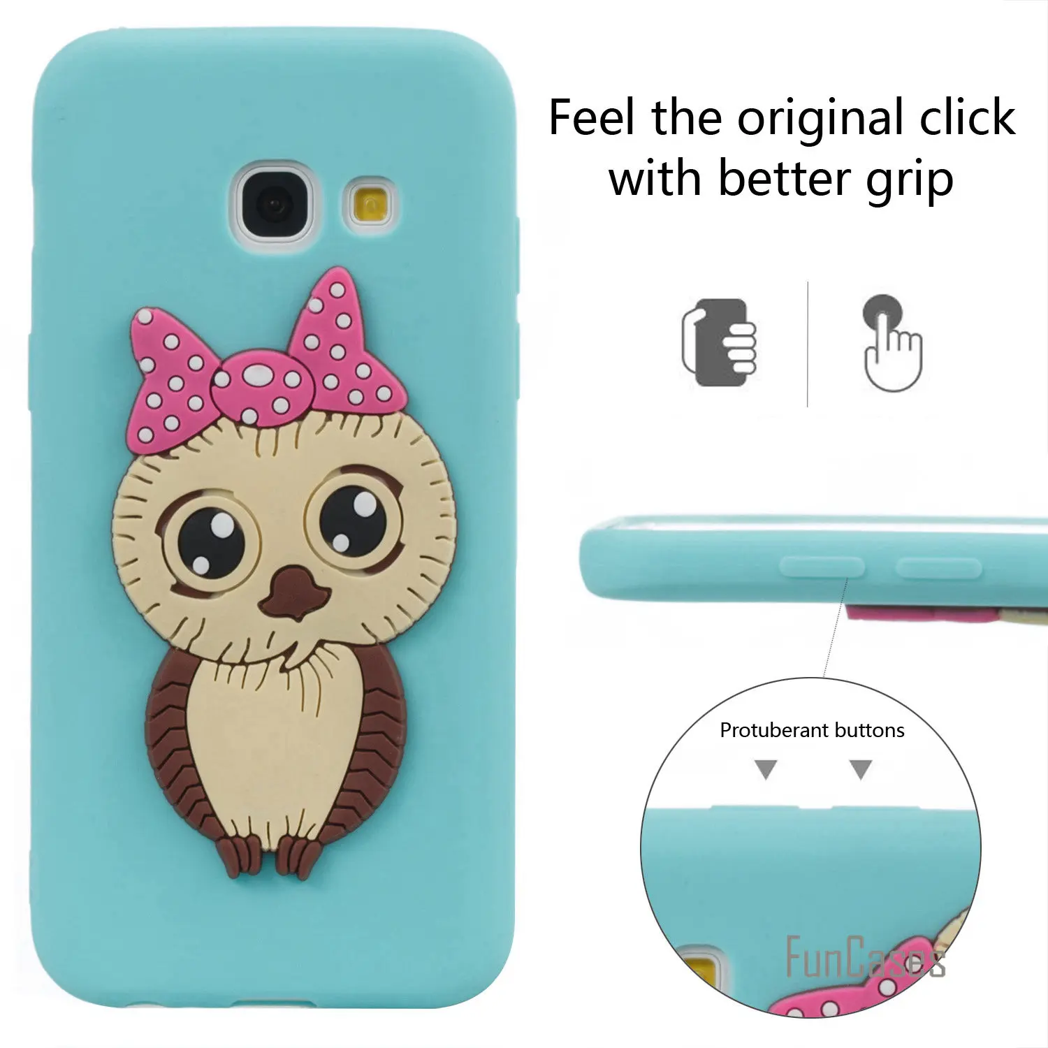 Резиновый чехол с рисунками для сотового телефона samsung A3 2017 Мягкий силиконовый Etui