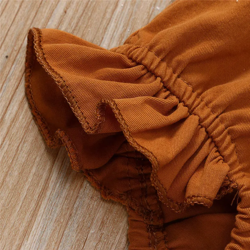 

Girls clothes Toddler Kids Baby Girls Ruffled Print Tops PP Shorts Hair Band Hat Outfit Sets vetement enfant fille #4j20