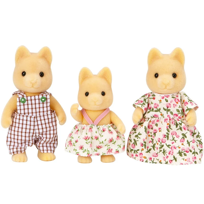 Sylvanian Families кукольный домик пушистый рисунок животного семейный набор хомяк/медведь/собаки/кошка/овца/олень