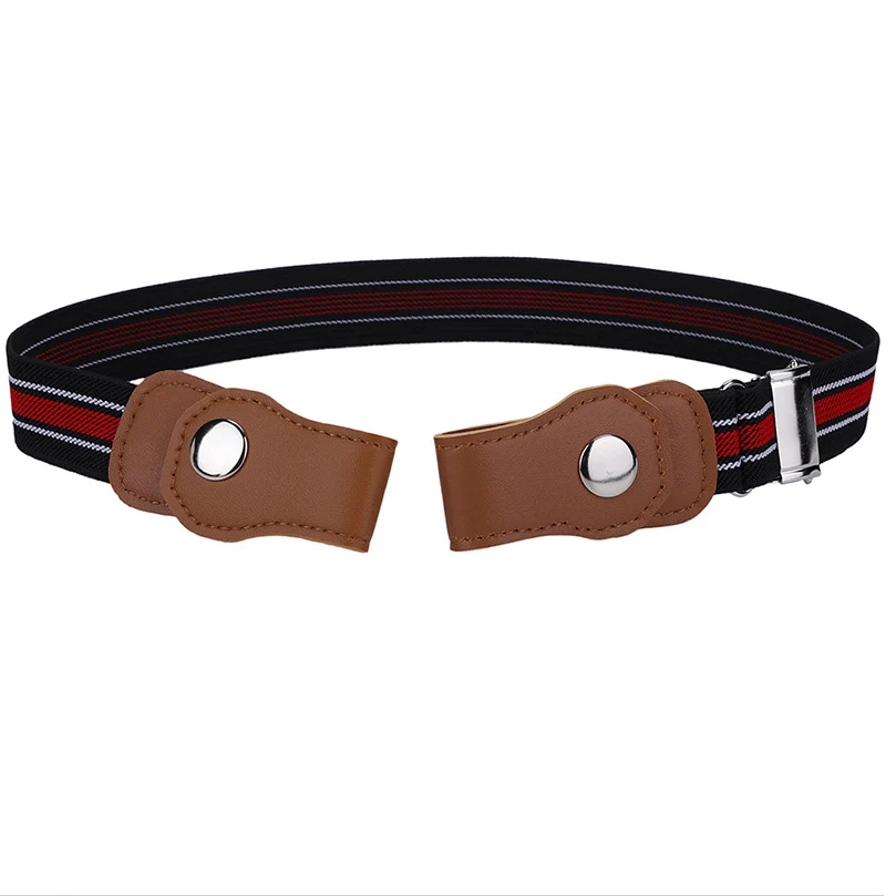 09 AWAYTR No Buckle Easy Elastic Free Adjustable Kids' Belt No Buckle Kids Elastic Free Belts for Toddlers Stretch Belts Boys Girls - Цвет: 09