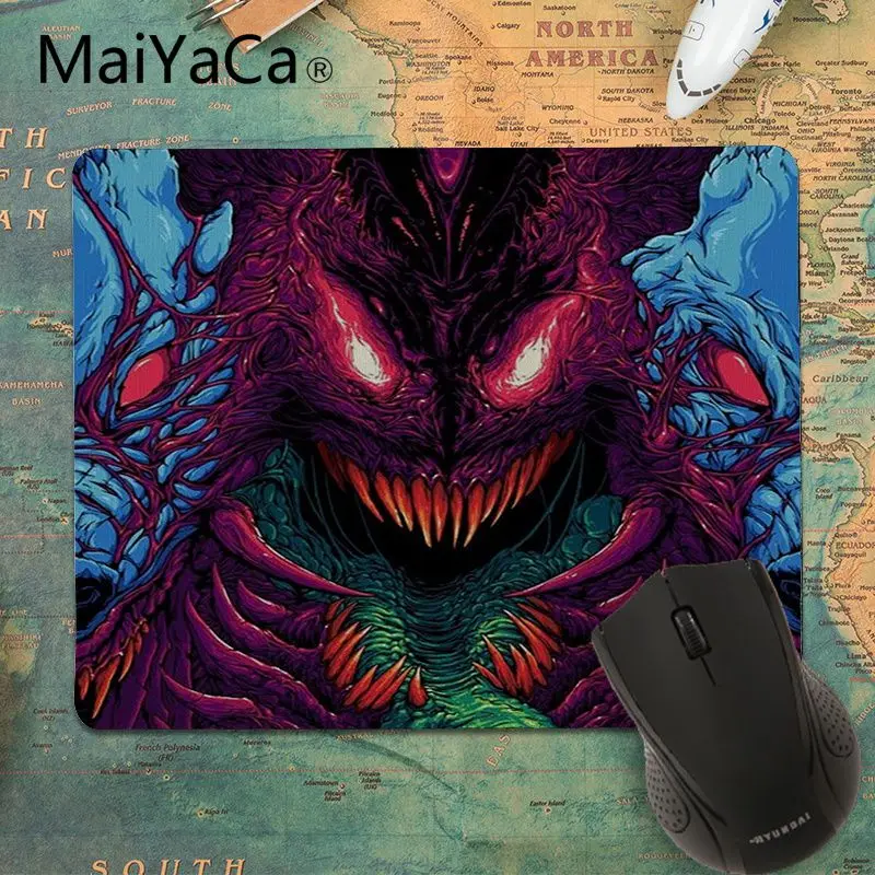 Небольшой резиновый коврик для мыши MaiYaCa с обоями hyper beast 4k под заказ ноутбуков и