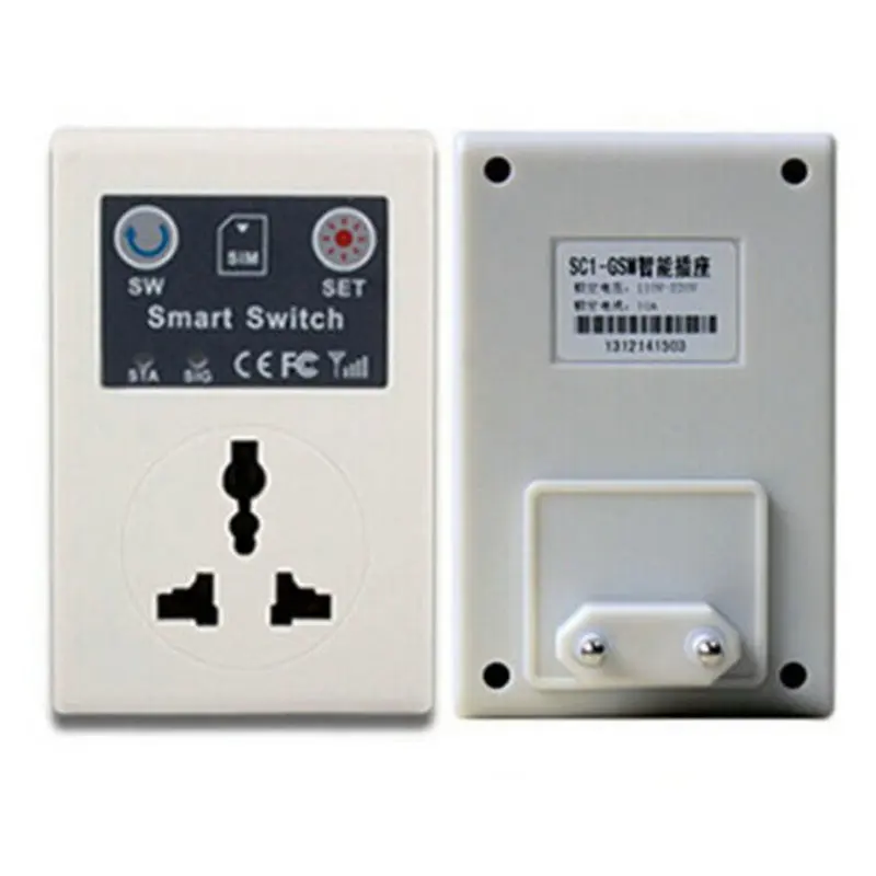 OE EU plug Cellphone Phone PDA GSM RC Remote Control Socket Power Smart Switch 900/1800MHz SC1-GSM | Безопасность и защита