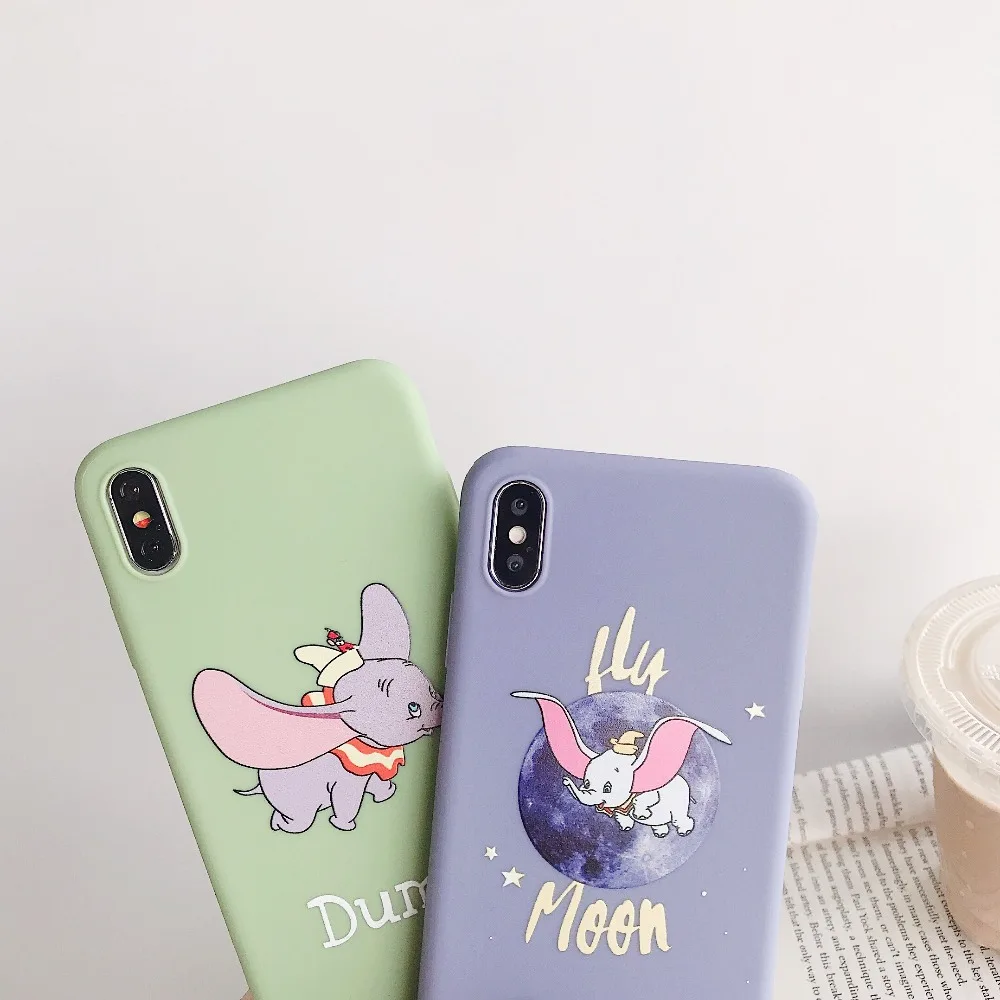 COPEONE милая картонная слон Дамбо чехол для телефона Apple iPhone 7 plus 6 6s 8 плюс мягкий ТПУ