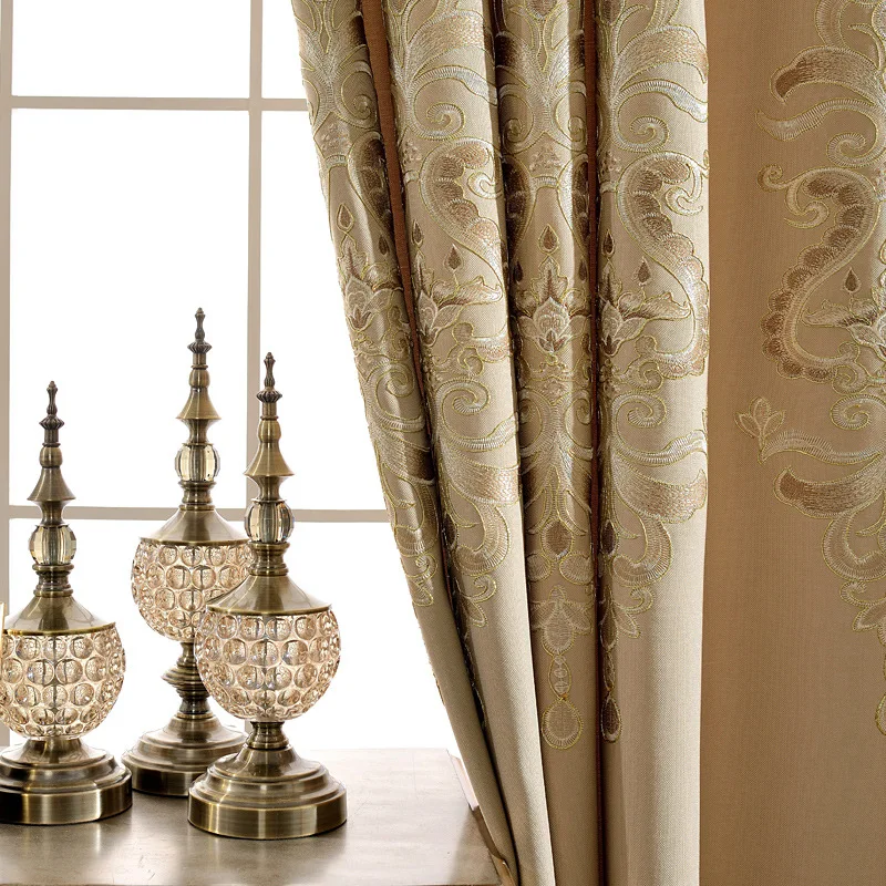 Простые европейские вышитые жалюзи занавески s для гостиной столовой спальни |