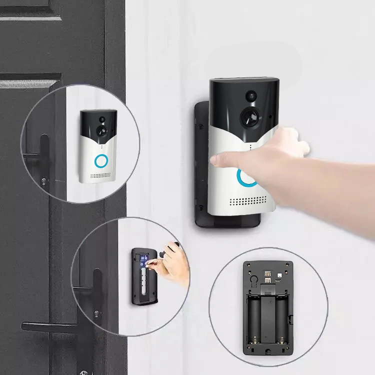 Умный беспроводной WiFi Кольцо Дверной звонок видео камера телефон звонок Домофон Домашняя безопасность