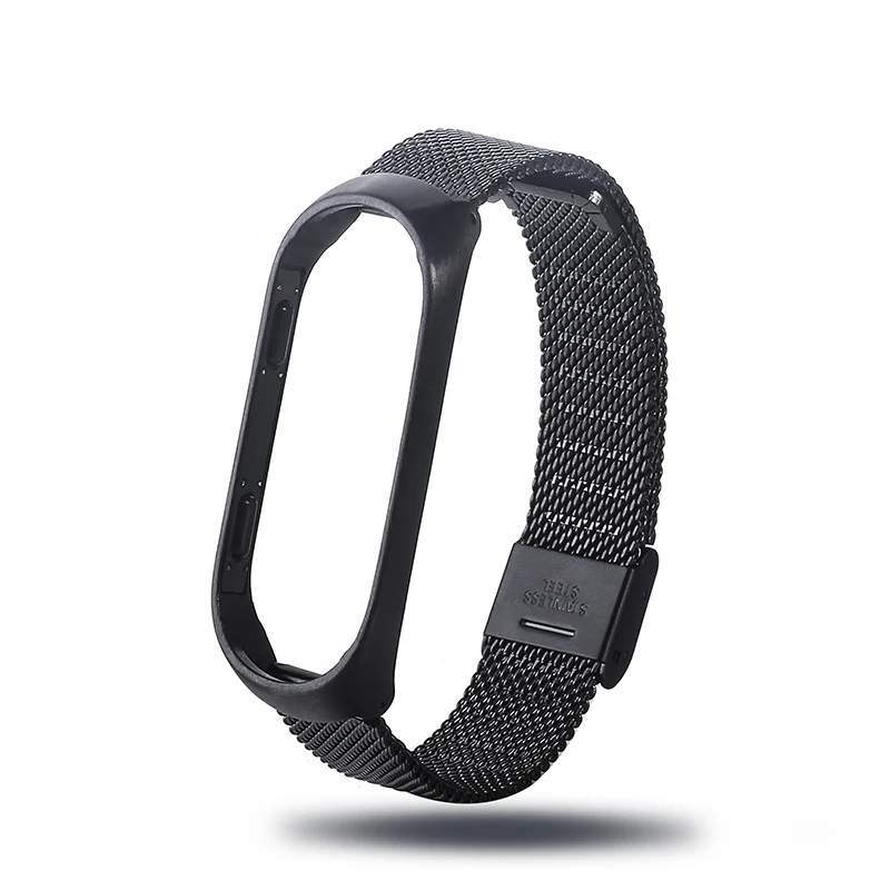 Ремешок Миланская петля для Xiaomi Mi Band 4 3 умные часы из нержавеющей стали 2 ремешок