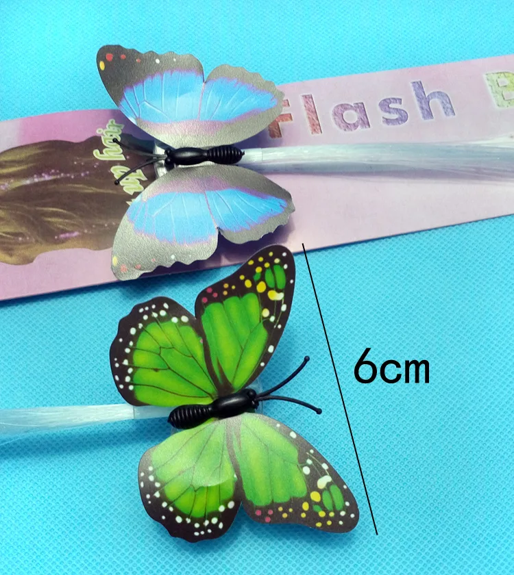 1 шт. Красочные бабочки светящиеся игральные кости флэш светодиодные волокна