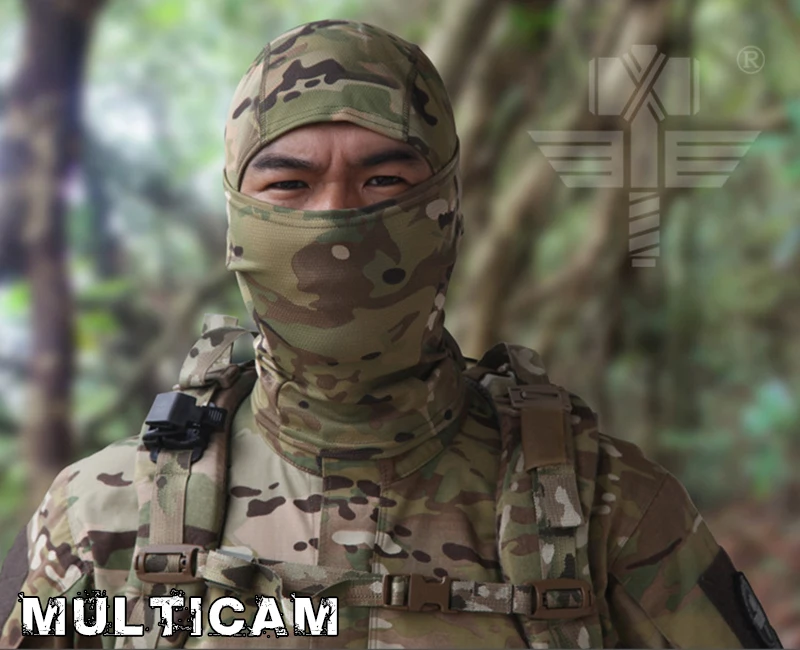 Мультикам CP камуфляжная маска на всё лицо Wargame Велоспорт охота армейский