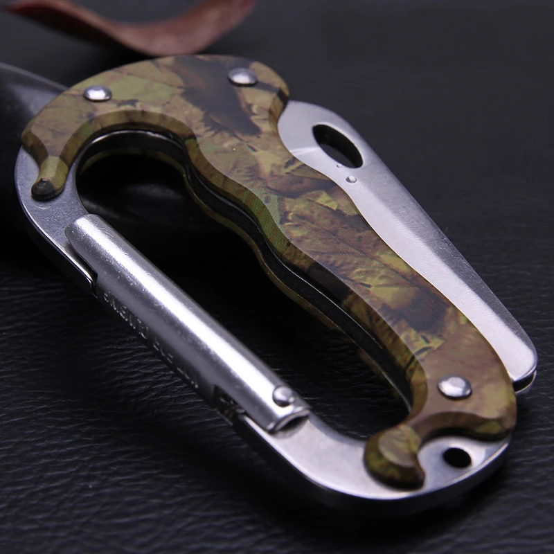 Открытый Ножи брелок многофункциональный EDC Кемпинг восхождение карабин