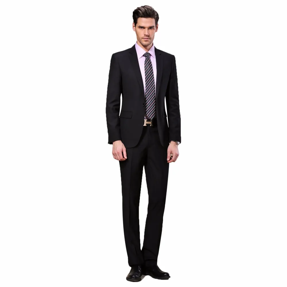 DARO 2019 мужской костюм Slim Fit Мужская рубашка в полоску куртка и брюки Повседневная