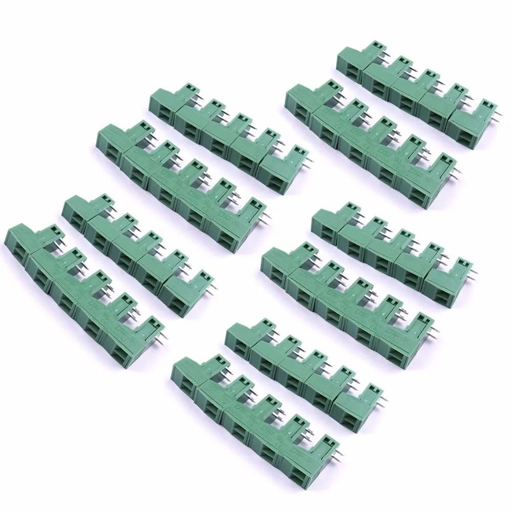 10 шт. 2 Pin 90 градусов источник питания печатной платы Клеммная колодка Разъем