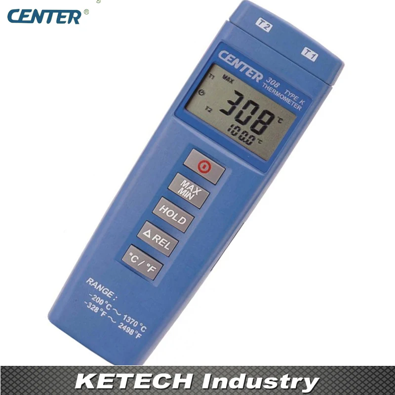 

Economical Digital Industrial Thermometer CENTER308