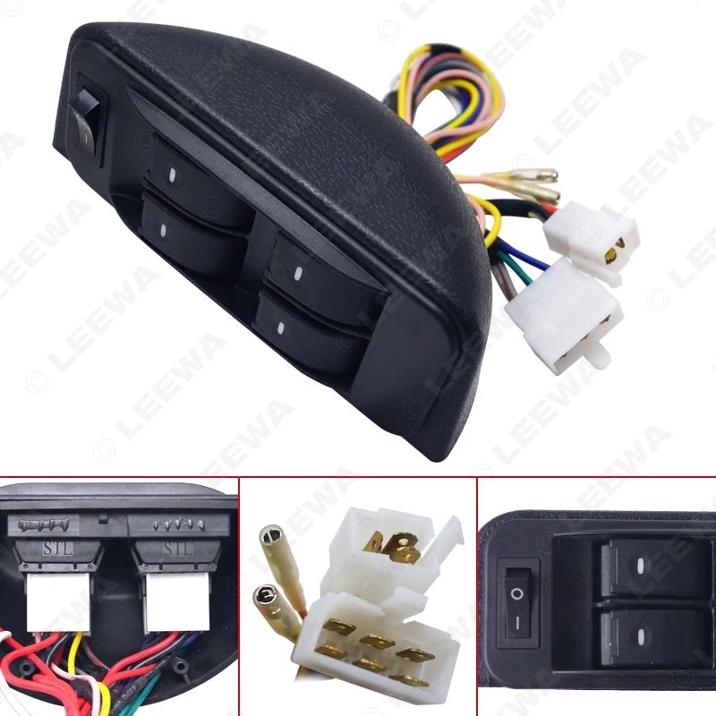 MOTOBOTS Универсальный Автомобильный выключатель 8 шт. с держателем и проводом для 4