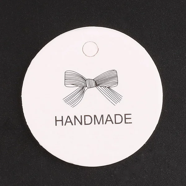 43mm 100pcs 100 шт DIY крафт-бумажные бирки этикетка на голову багаж Свадебная вечеринка коробки для конфет пустые этикетки для цены крафт-бумага подарочная бирка Рождественский Декор - Color: 43mm 100pcs