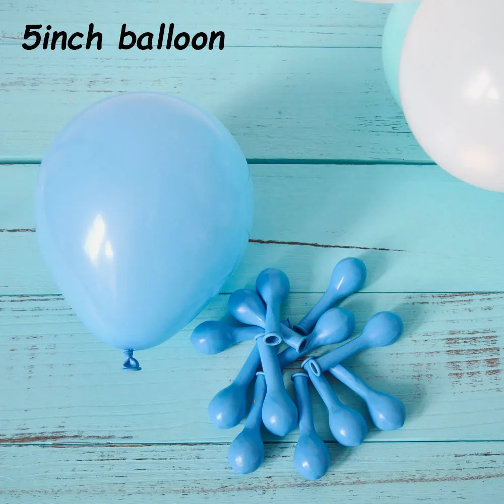 5inch L blue Воздушные латексные воздушные шары, украшения для дня рождения, Детские воздушные шары, мини-Воздушные шары, вечерние, 50 лет - Цвет: 5inch L blue