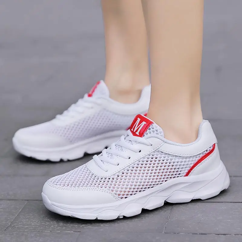 

Summer Breathable Running Shoes for Women Mesh Tennis for Woman Lightweight Sneakers for Women White Sport Shoes Sports A-332