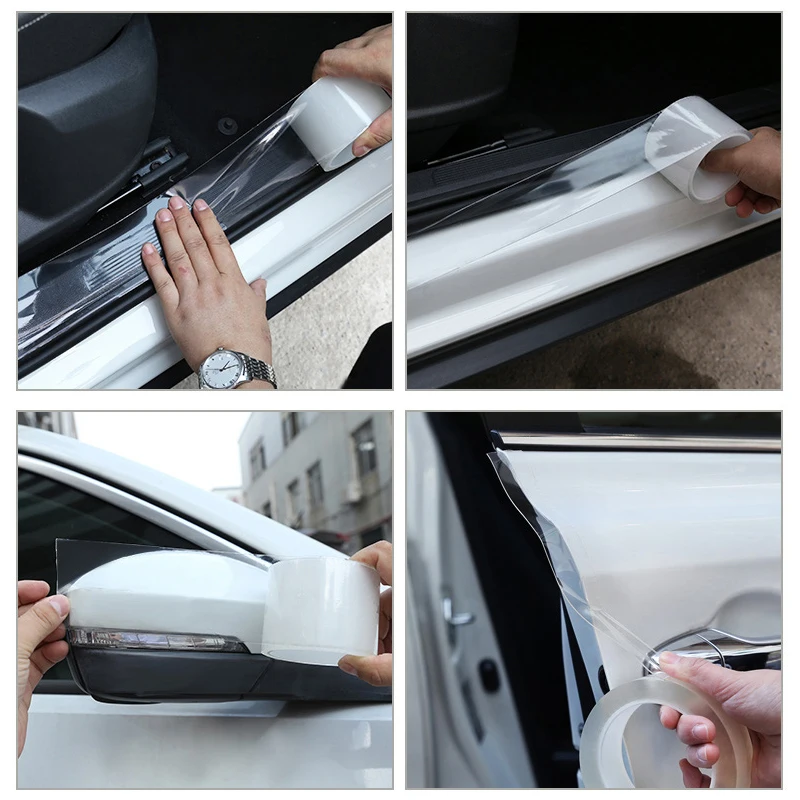 Universal Car Door Edge Guard Scratch Strip Anti Collision Bumper Protector Rubber Trim Molding Scratch Strip Crash Bar