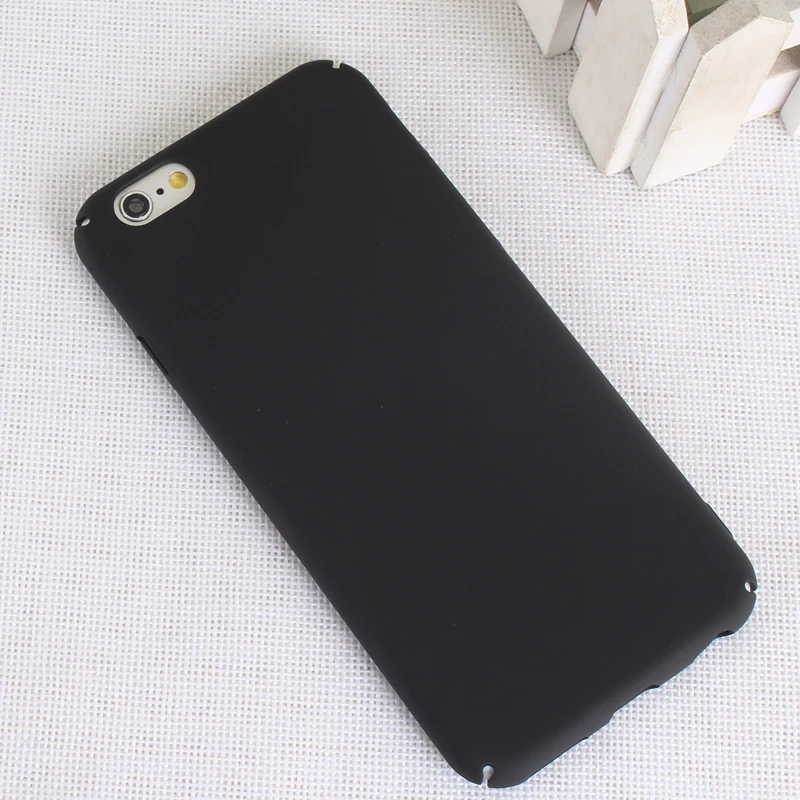 Оригинальный чехол для телефона iPhone 6 6s 7 8 Plus 5 5S SE X Простой однотонный ультра