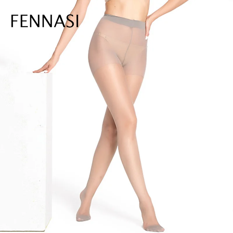 

FENNASI Women 5D Ultra-thin Black Sexy Pantyhose Nylons Lady Thin Transparent Sexy Tights High Waist Female Erotic Black Tights
