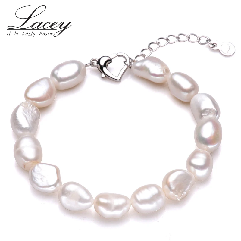 

Vintage Natural Pearl Bracelet Women,Adjustable Strand Bracelet Baroque Pearl Charms Bracelet Jewelry Trendy Birthday Gift