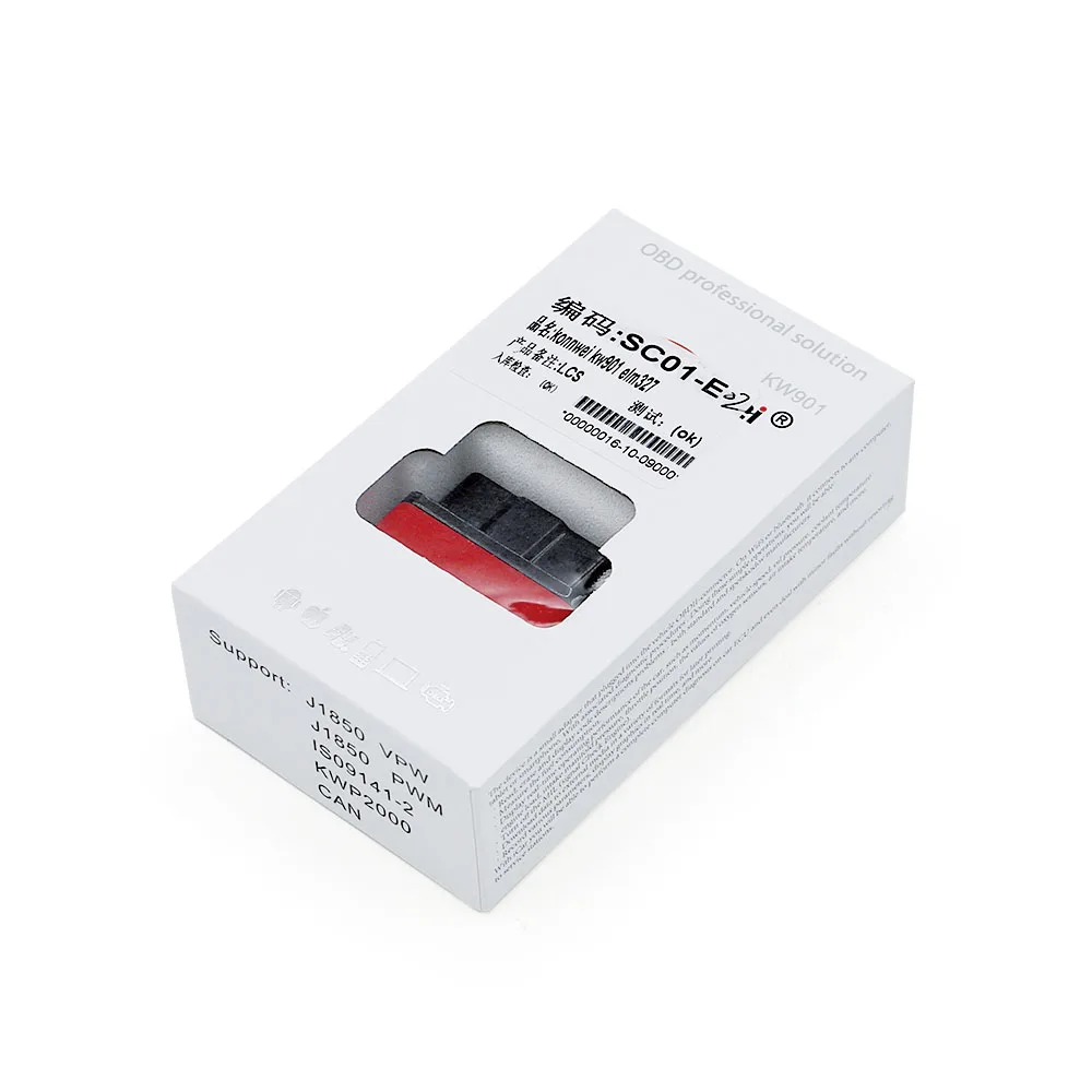 Автомобильный диагностический инструмент KONNWEI KW901 ELM327 OBDII Bluetooth сканирующий кВт 901