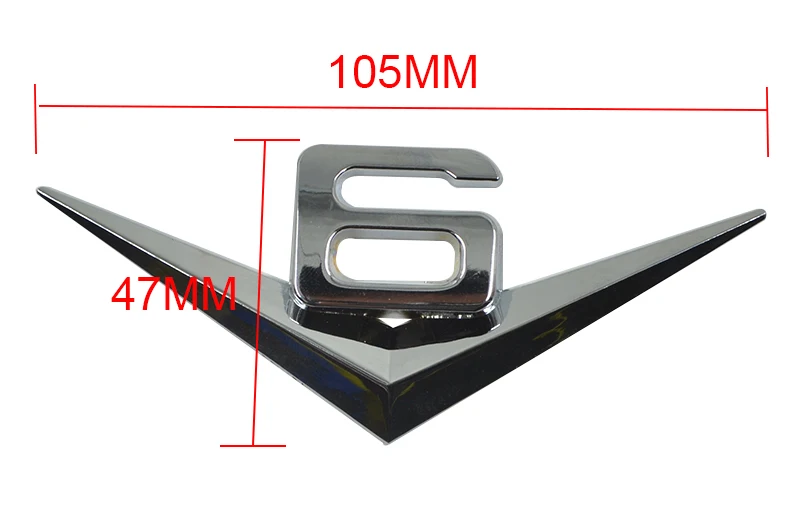 Горячие Авто тела черный серебристый цвет V6 V8 знак эмблема наклейки для ВАЗ 2104 2109