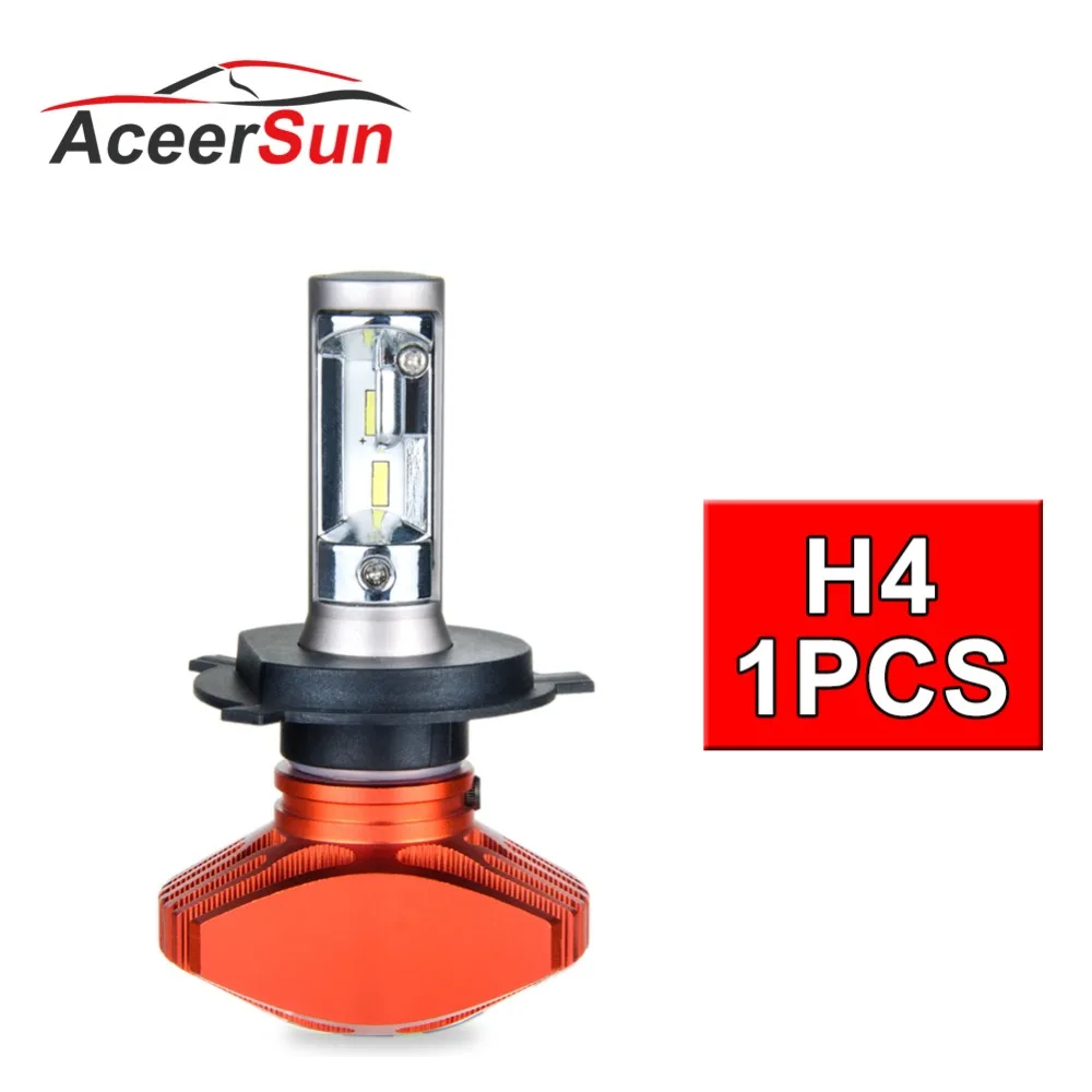 Aceersun 1 шт. светодиодный H4 H7 H8 H11 H9 9005 9006 H1 HB3 HB4 9012 фара автомобильный