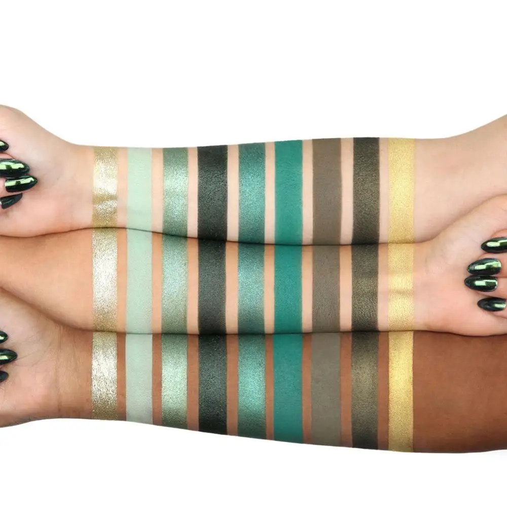 9 цветов теней для век палитра лето 2019| |