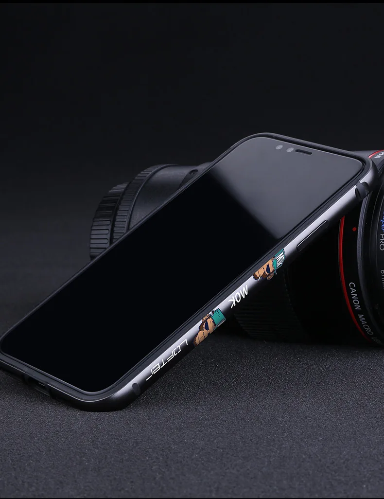 Lofter классный металлический бампер для телефона для iPhone XS XR, чехол для телефона s для iPhone XS Max, чехол с мультяшным рисунком, алюминиевая силиконовая рамка, чехол