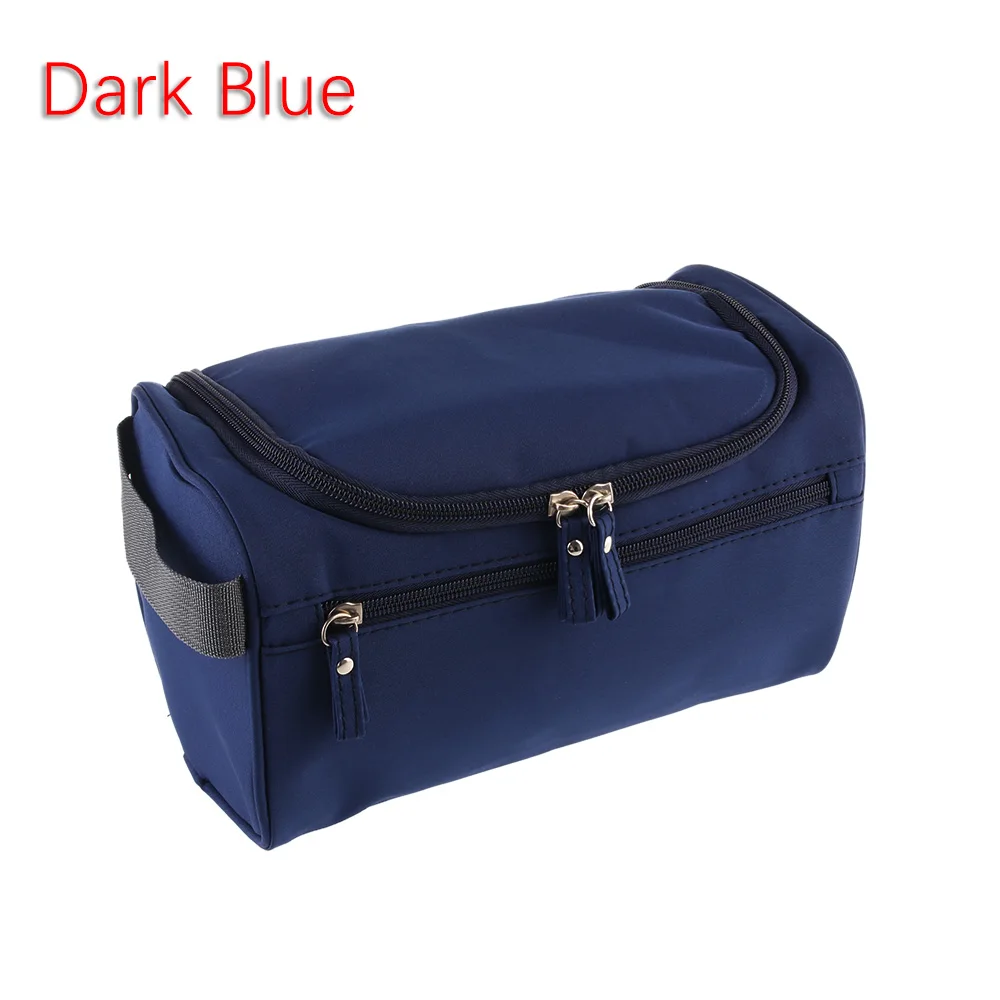 dark blue 1 шт. Новинка для мужчин и женщин макияж путешествия подвесная косметичка Косметика Водонепроницаемый Нейлон висячая сумка туалетный мешок дорожные аксессуары - Цвет: dark blue