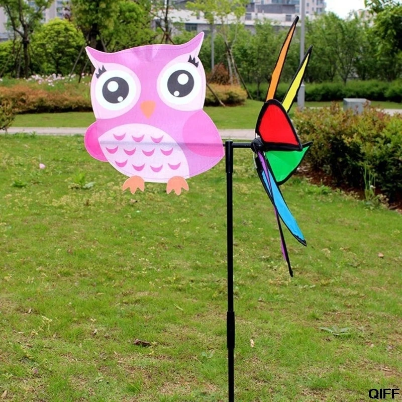 3D большая симпатичная ветряная мельница с животными, ветряной Спиннер, дворовый садовый декор, детские игрушки Hxx