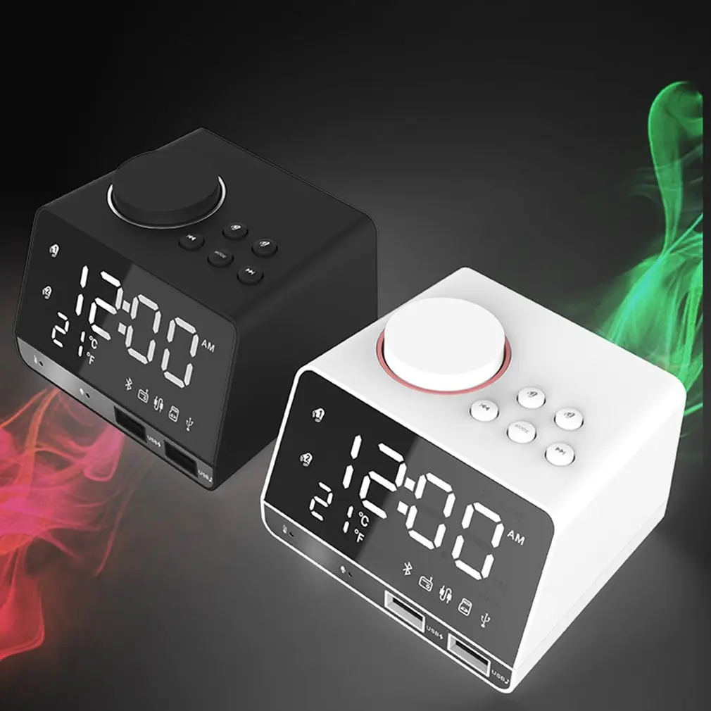 Новый Bluetooth-будильник K11 динамик с двойным USB интерфейсом зарядка аудио