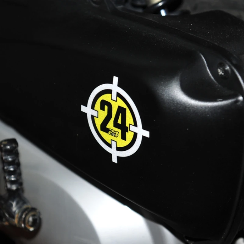 Светоотражающие наклейки на Мотогонки Cross Target 24 автомобиль Toni Elias 2 шт.|stickers cross|car