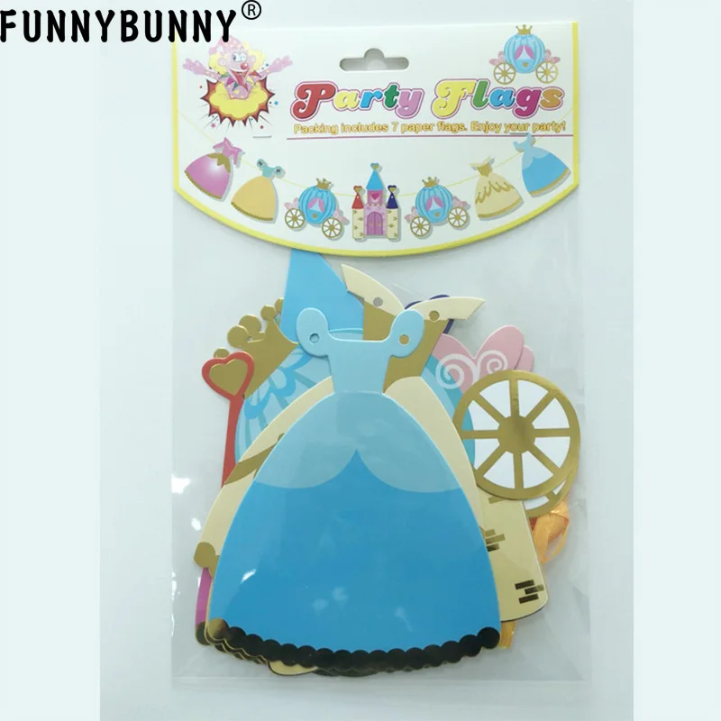 FUNNYBUNNY Flash позолоченная Принцесса замок бумага тянуть цветок ребенка день