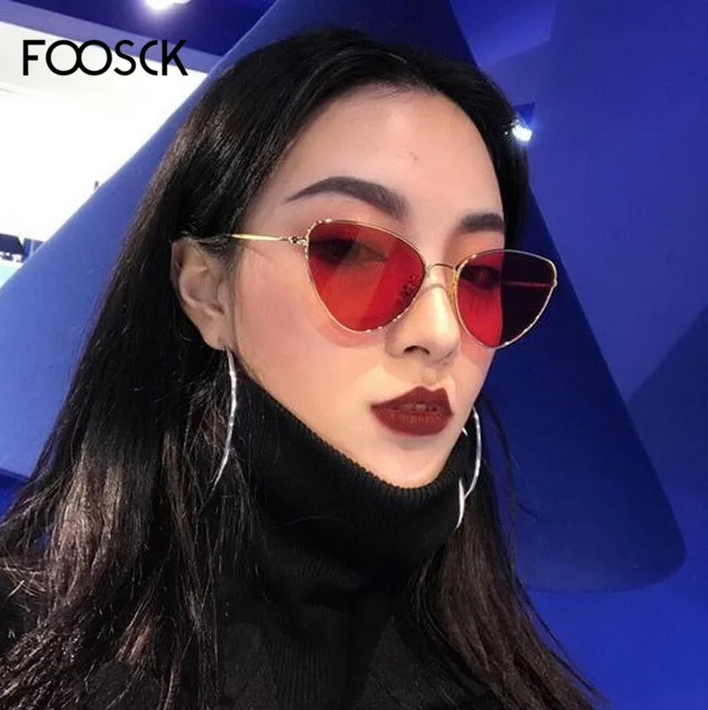 Мужские и женские Квадратные Солнцезащитные очки FOOSCK брендовые дизайнерские для