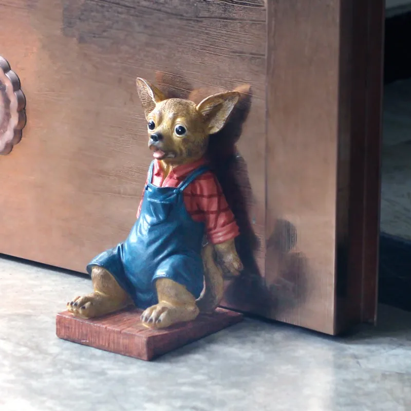 Изделия из смолы Многофункциональный собака Останавливается дверь Bookends украшения Рождественский подарок креативный подарок