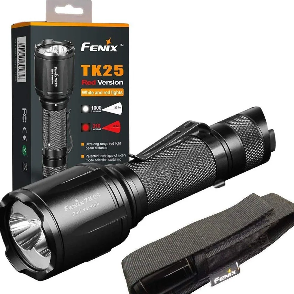 TK25Red Fenix TK25 Red Version Cree XP-G2 S3 & XP-E2 LED's Dual Lighting Hunting Flashlight for Most Tactical Demands | Лампы и