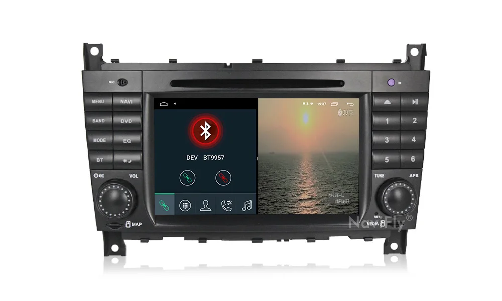 Navifly Android9.1 RDS DVR DAB+ автомобильный DVD мультимедийный плеер для Mercedes W203 android C200 C230 C240 C320 C350 CLK W209